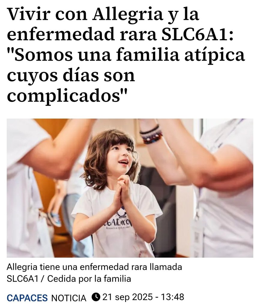 Familia vinculada a SLC6A1 cuya experiencia aparece recogida en un reportaje periodístico